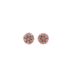 10K R/Gold 0.14ct Diamonds round Flower Earrings