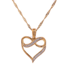 10K Gold 0.11ct Diamonds Infinite Heart LDS Pendant