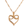 10K Gold 0.11ct Diamonds Infinite Heart LDS Pendant