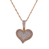 10K Gold 0.52ct Diamonds 2 Tone Heart LDS Pendant