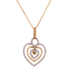 10k Yellow Gold 0.35ct Diamond Heart Pendant