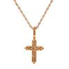 10k Yellow Gold 0.77ct Diamonds Fancy Cross Pendant