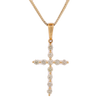 10k Gold 1.26ct Diamond Unisex Cross Pendant