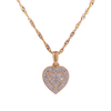 10k Yellow Gold 0.10ct Micro DLadies' 10k Yellow Gold Pendant with 0.10ct Micro Diamonds in 2-Step Tiny Heart Designiamonds 2 Step Tiny Heart LDS Pendant