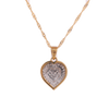 10k Gold 0.10ct Micro Diamonds 2 Step Heart Pendant