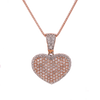 10K R/Gold 1.35ct Diamonds 2 Step Heart LDS Pendant