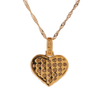 10K Gold 0.73ct Diamonds Bubble Heart LDS Pendant