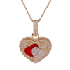 10K Gold 1.60ct Diamonds ladies ''piece of heart'' pendant