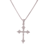 10K W/Gold 0.30ct Diamonds new cross pendant