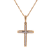 10K Gold 0.17ct Diamonds brighter cross pendant