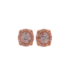 10k Rose Gold 0.35ct Baguettes Diamond Earrings
