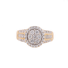 14K Y/Gold 1.00ct Diamonds Round LDS Ring