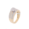 10k Yellow Gold 0.90ct Cluster Diamonds Ladies Ring
