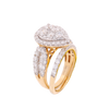 14K Gold 3.01ct Diamonds Pear Shape Bridal Set