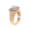 10k Yellow Gold 1.70ct Diamonds Square Women's Ring