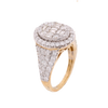 14k Yellow Gold 2.63ct Diamonds Oval Shape Women's Ring