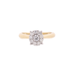 14k Yellow Gold 0.50ct Diamonds Ladies Flower Style Ring