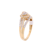 10K Y/Gold 0.50ct Diamonds 2tone heart shape Ring