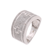 10k White Gold 0.98ct Micro Diamonds Men's Ring