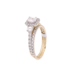 14K Y/Gold 1.52ct Diamonds new baguette top Ring Set