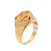 10k Yellow Gold 0.65ct Diamonds Superman Men's Ring