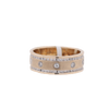 Matte Finish 14K Yellow Gold 0.52ct Diamonds Men's Band