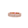 10K Rose Gold 1.00ct Diamonds Wedding Band Ring Unisex