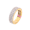 10K Y/Gold 2.10ct Diamonds Baguette Ring Band