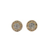 10K Yellow Gold 0.20ct Diamonds Round Earrings