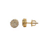 10k Yellow Gold 0.50ct Circle Diamond Earrings