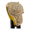 10k Gold 1.70ct Diamonds Dome Cluster Men's Ring