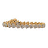 10kt Yellow Gold Heart Bracelet with 1.45ct Women's