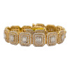 10k Yellow Gold | 9.7ct Baguette Diamond Bracelet