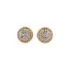 10k Two-Tone Yellow and White Gold 0.28ct Diamond Earrings
