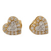 10k Yellow Gold 0.32ct Diamond Heart Earrings