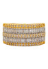 Men's 10kt Yellow Gold Band with 1.38ct Baguette and Round Diamonds