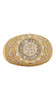 Men's 10kt Yellow Gold Dome Style Pinky Ring with 2.05ct Diamonds