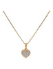 10kt Yellow Gold Heart Pendant with 0.25ct Diamonds