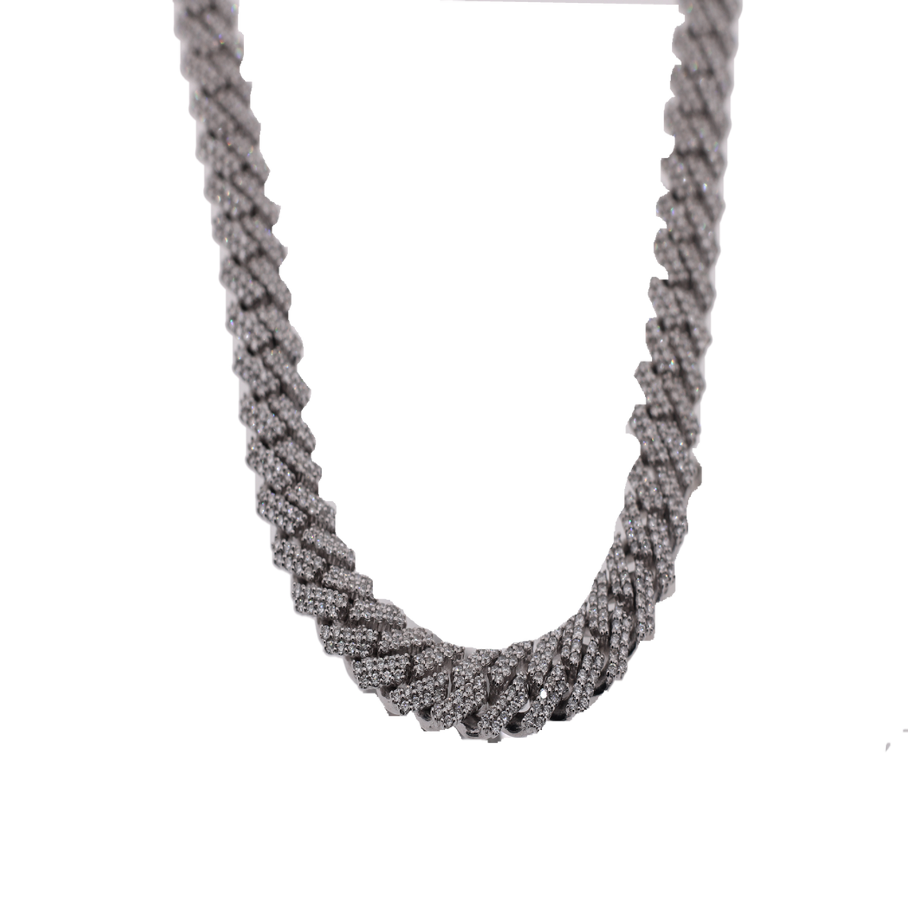 Cuban Link Diamond Solitaire Necklace｜Ladies Jewellery｜Unique Jewelry –  victorfinejewelry