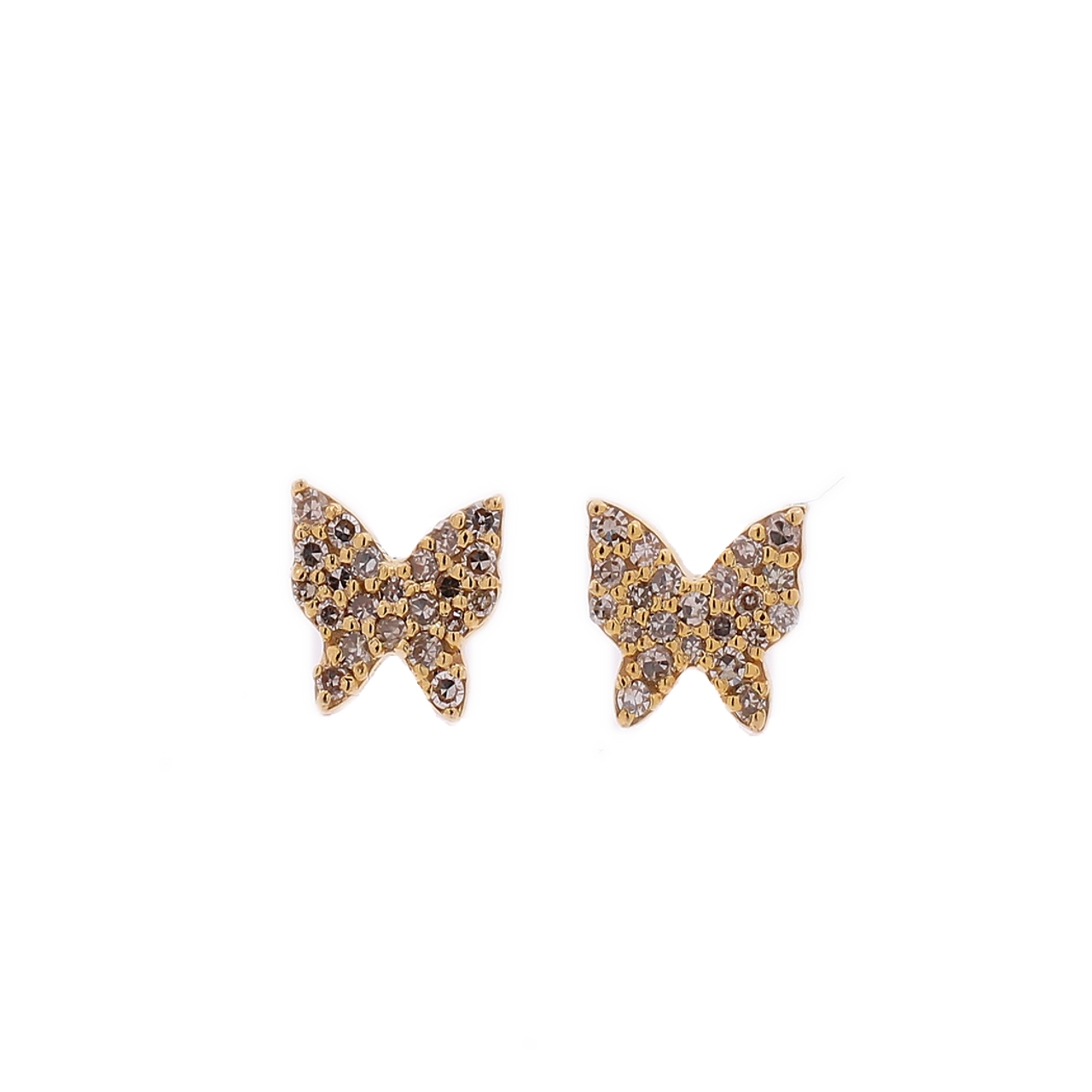 Buy 14K Two-tone Butterfly Earrings Butterfly Earrings Butterfly Online in  India - Etsy