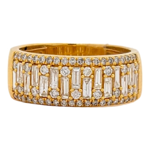 14k Gold 1.40ct Emerald Diamond Men's Band 14k Gold 1.40ct Emerald Diamond Men's Band