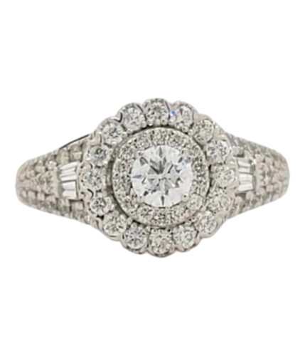14k White Gold 1.04ct Diamond Ladies Ring 14k White Gold 1.04ct Diamond Ladies Ring