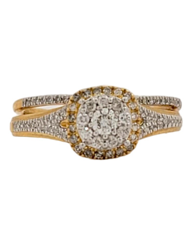 10k Yellow Gold 0.43ct Diamond Bridal Set for Women