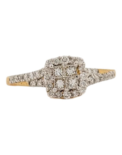 10k Yellow Gold 0.51ct Diamond Ladies Ring 10k Yellow Gold 0.51ct Diamond Ladies Ring