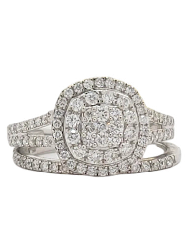 14k White Gold 0.91ct Diamond Ladies Ring 14k White Gold 0.91ct Diamond Ladies Ring