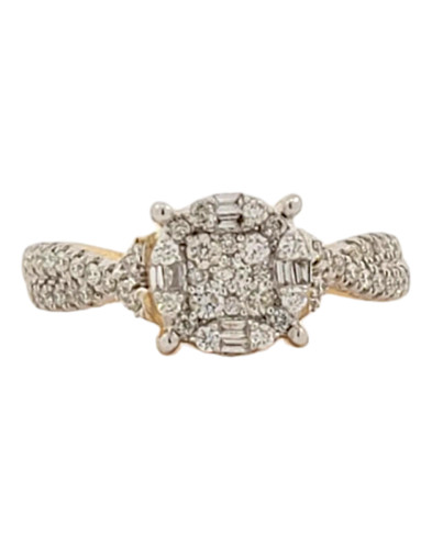 14k Yellow Gold 0.55ct Diamond Ladies Ring 14k Yellow Gold 0.55ct Diamond Ladies Ring