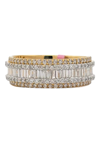 10k Yellow Gold Men's Band with 1.95ct Baguette Diamonds 10k Yellow Gold Men's Band with 1.95ct Baguette Diamonds