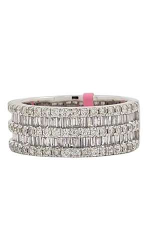 Men's 10kt White Gold Band with 1.85ct Baguette Diamonds Men's 10kt White Gold Band with 1.85ct Baguette Diamonds