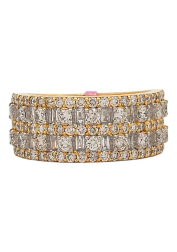 Men's 10kt Yellow Gold Band with 2.25ct Round Diamonds Men's 10kt Yellow Gold Band with 2.25ct Round Diamonds