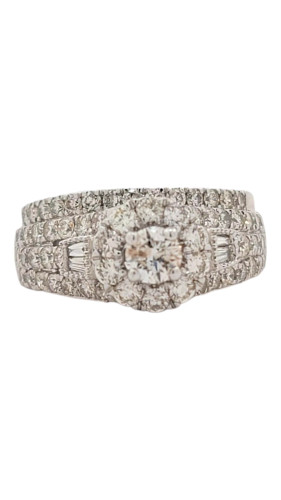 14kt White Gold Ladies Ring with 1.82ct Diamonds 14kt White Gold Ladies Ring with 1.82ct Diamonds